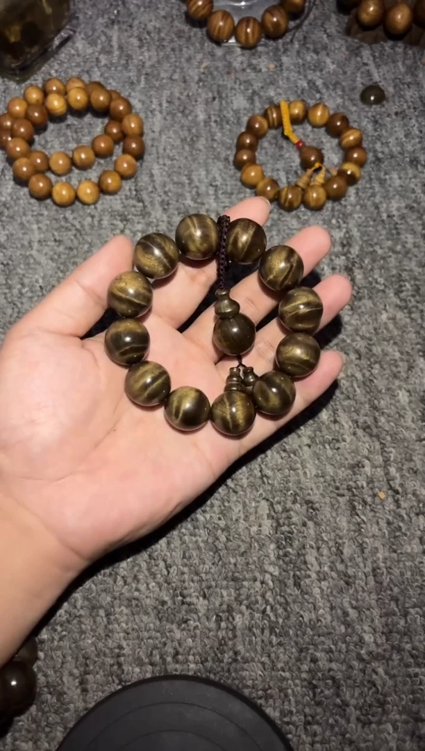 金丝楠手串/手链阴沉金丝楠2.0花纹款240