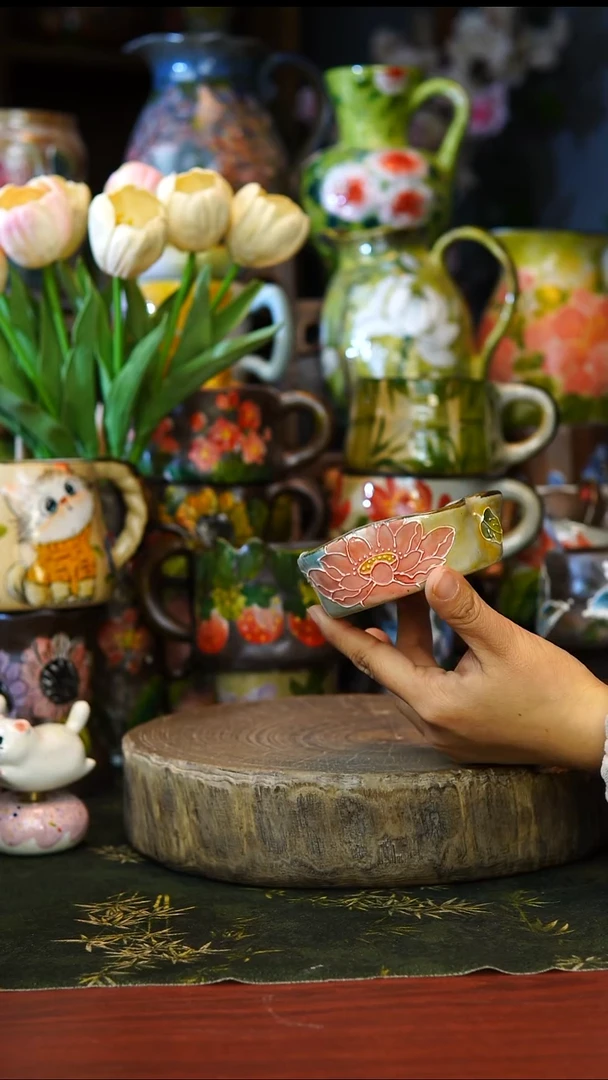 陶瓷19景德镇手工手绘釉下彩