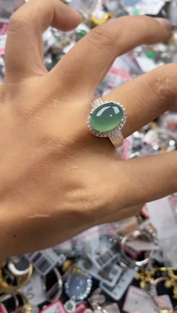 未镶嵌戒指翡翠14           4