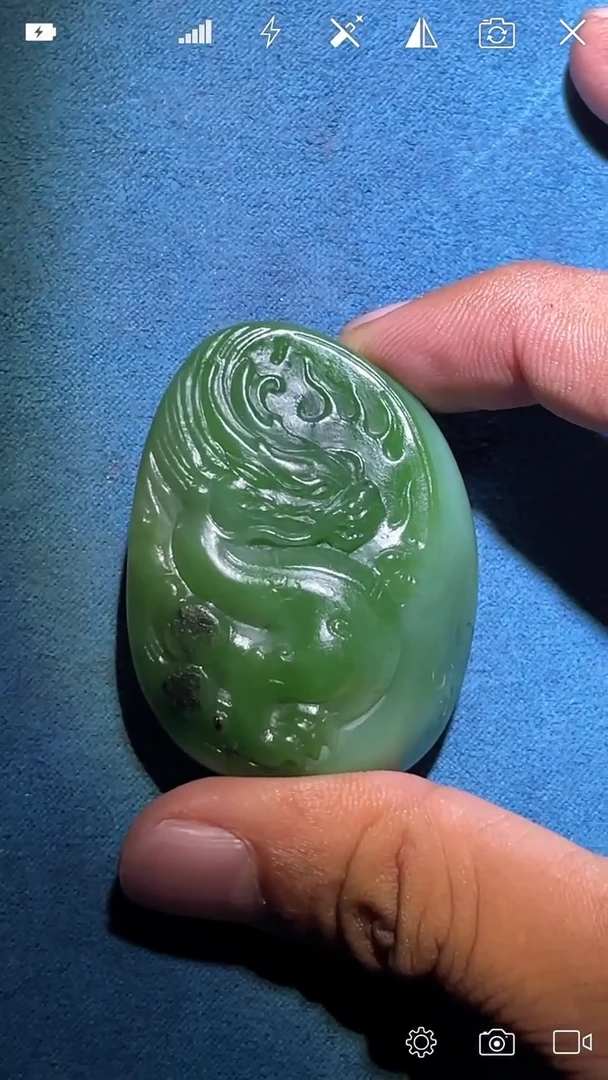 未镶嵌和田玉挂件XY 神龙护主吊坠