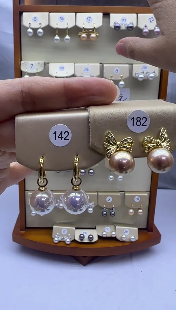 未镶嵌耳饰淡水珍珠142+182