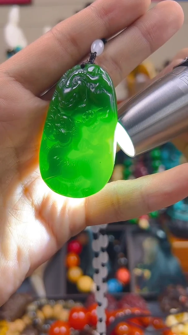 和田玉（碧玉）未镶嵌吊坠(赠链)主播推荐！主播推荐！！