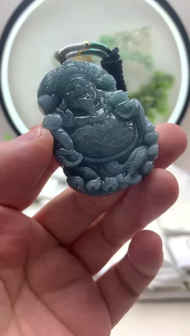 颈饰未镶嵌翡翠财神1