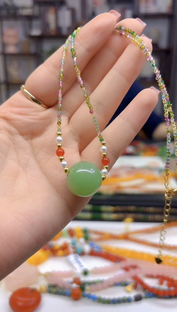 【闪购商品】和田玉（青玉）颈饰未镶嵌X510