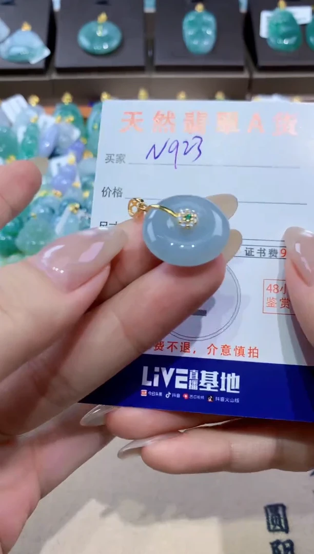 颈饰未镶嵌翡翠天然缅甸翡翠A货挂件