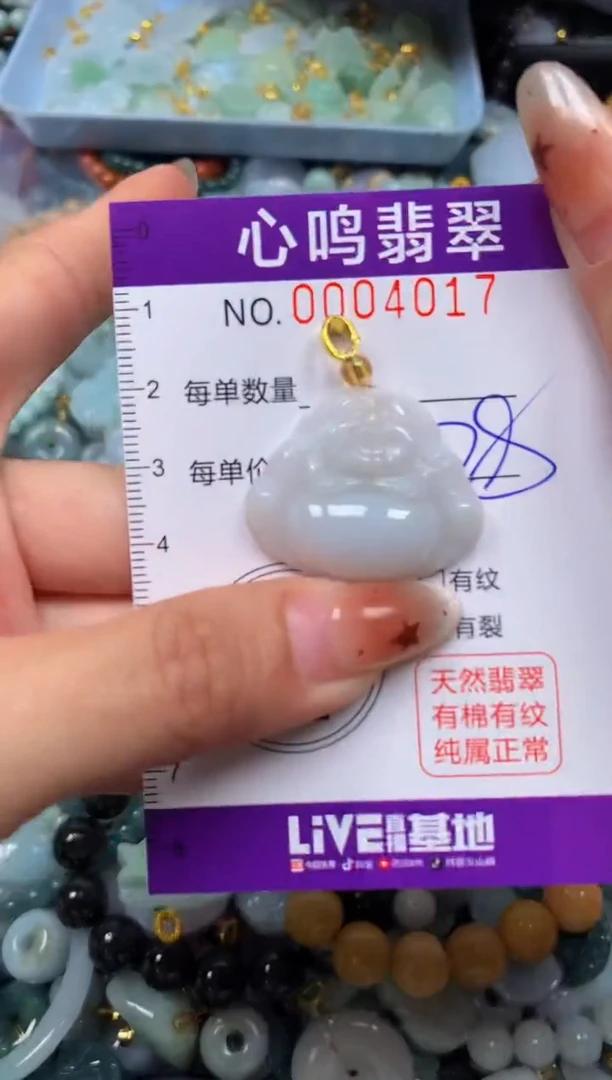 翡翠未镶嵌颈饰闪购004017