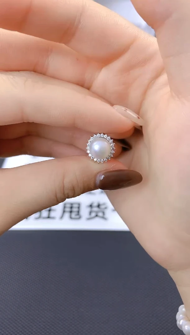 未镶嵌耳饰淡水珍珠jz1004