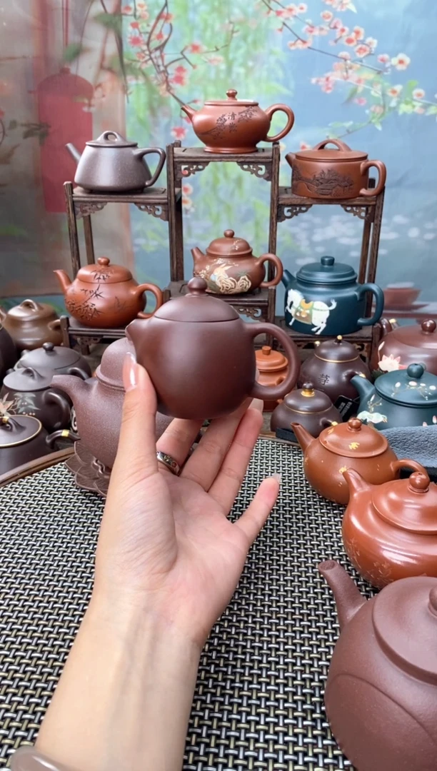 茶壶紫砂紫泥小龙蛋130cc