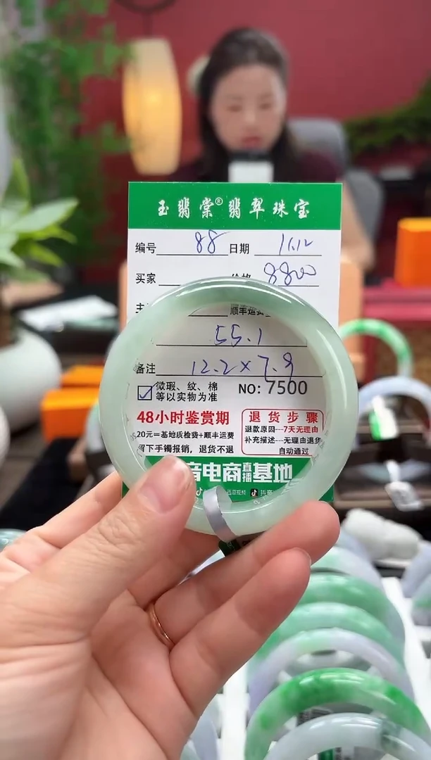 未镶嵌手镯翡翠翡翠88