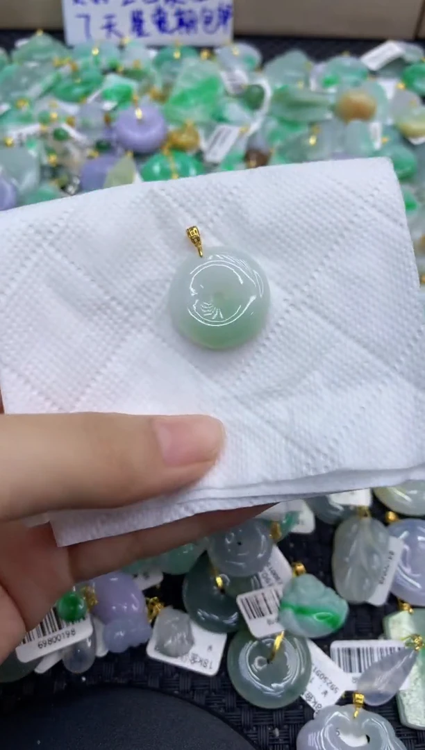 颈饰未镶嵌翡翠天然缅甸A货翡翠