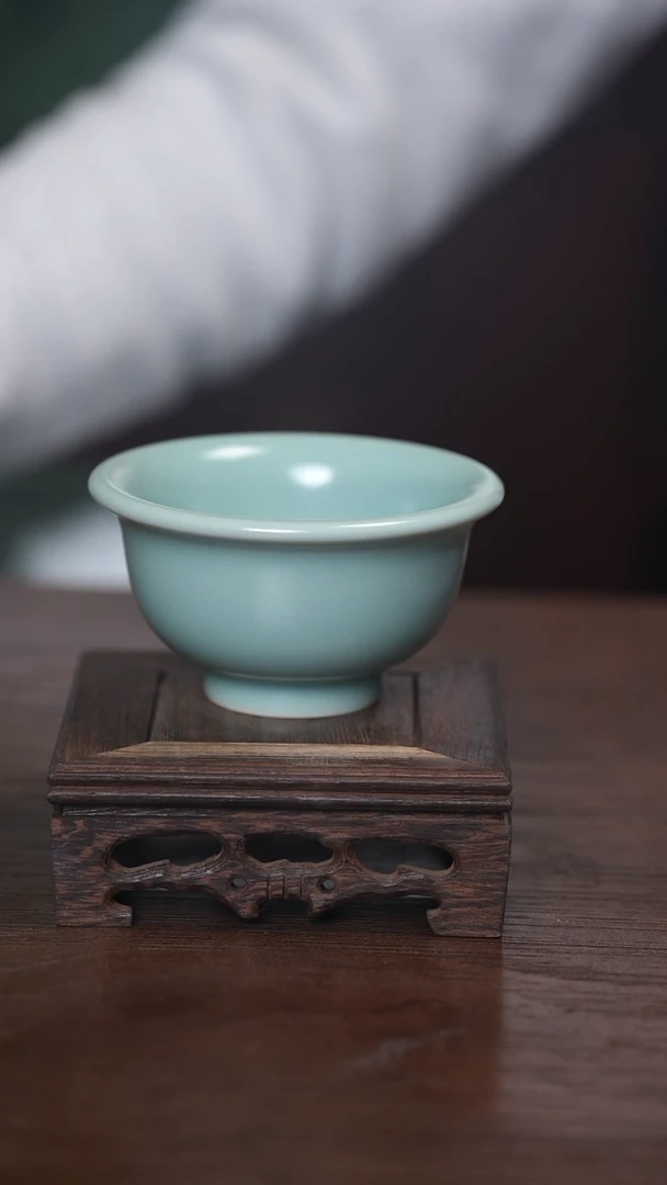 【闪购商品】清凉寺原产地仿古釉压手杯