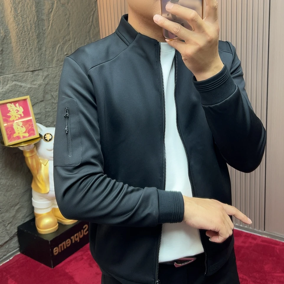 2025-2303耐磨男子常规款室外运动外套休闲运动秋冬秋季