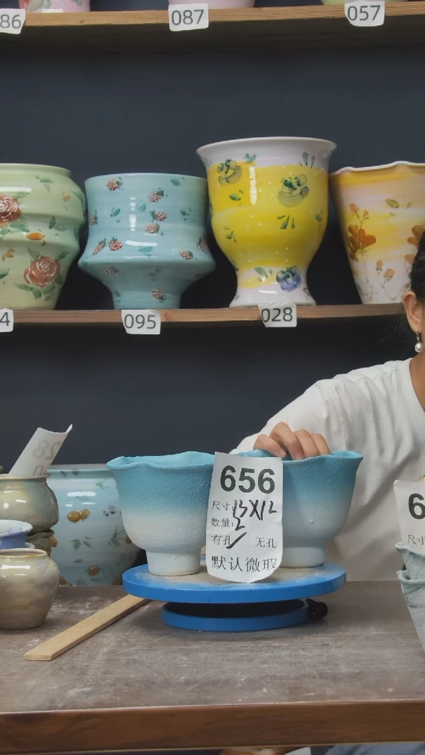 摆件景德镇花盆默认微瑕656