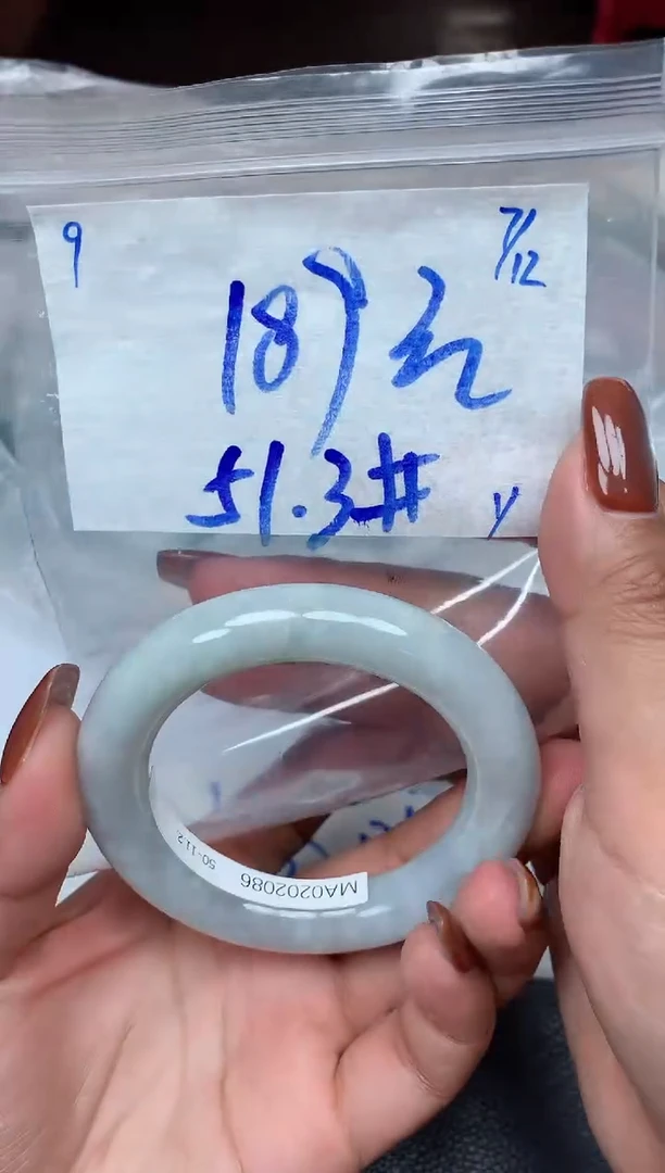 未镶嵌定制翡翠9毛货需精细抛光手镯拍一发一
