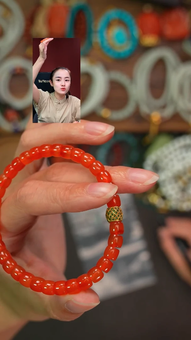 未镶嵌手串南红玛瑙弹**潮遇见匠心品质回血