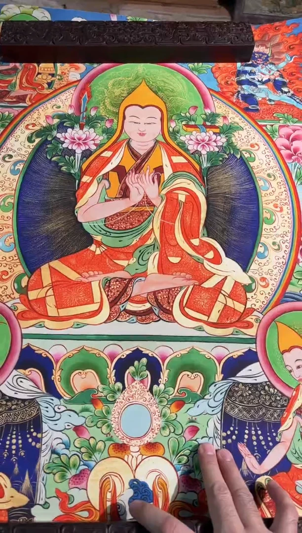 卷轴画卷轴画天天的唐卡
