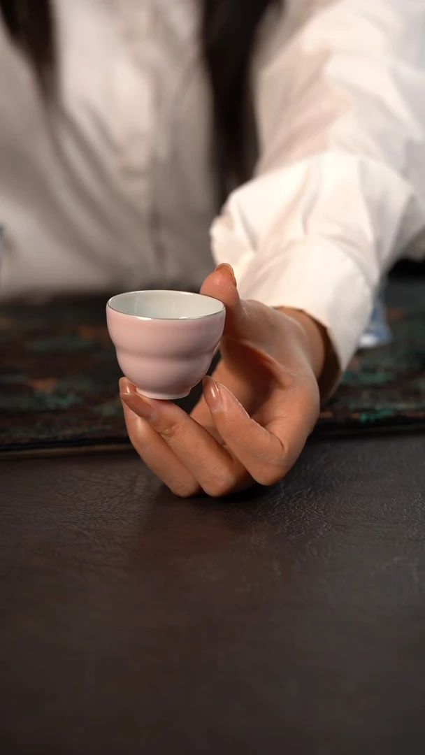 聚澜堂粉色小葫芦杯