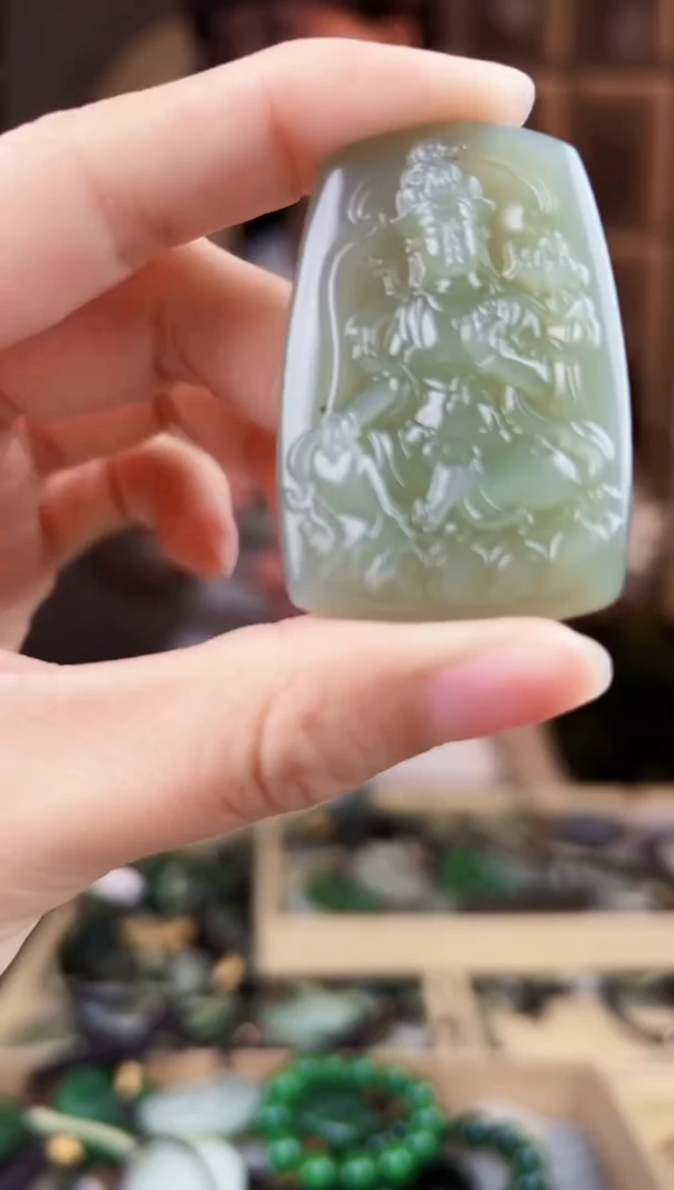 颈饰未镶嵌和田玉拍一发一，多样性发货