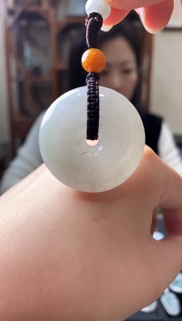 吊坠(不含链)未镶嵌翡翠平安扣