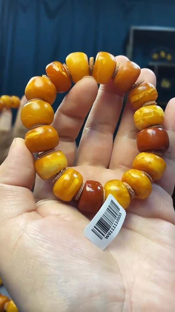 手串琥珀未镶嵌蜜蜡老型手串