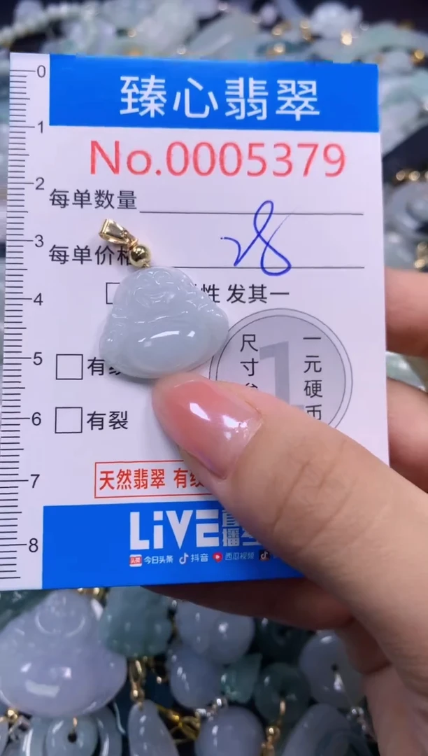 吊坠(不含链)未镶嵌翡翠5379