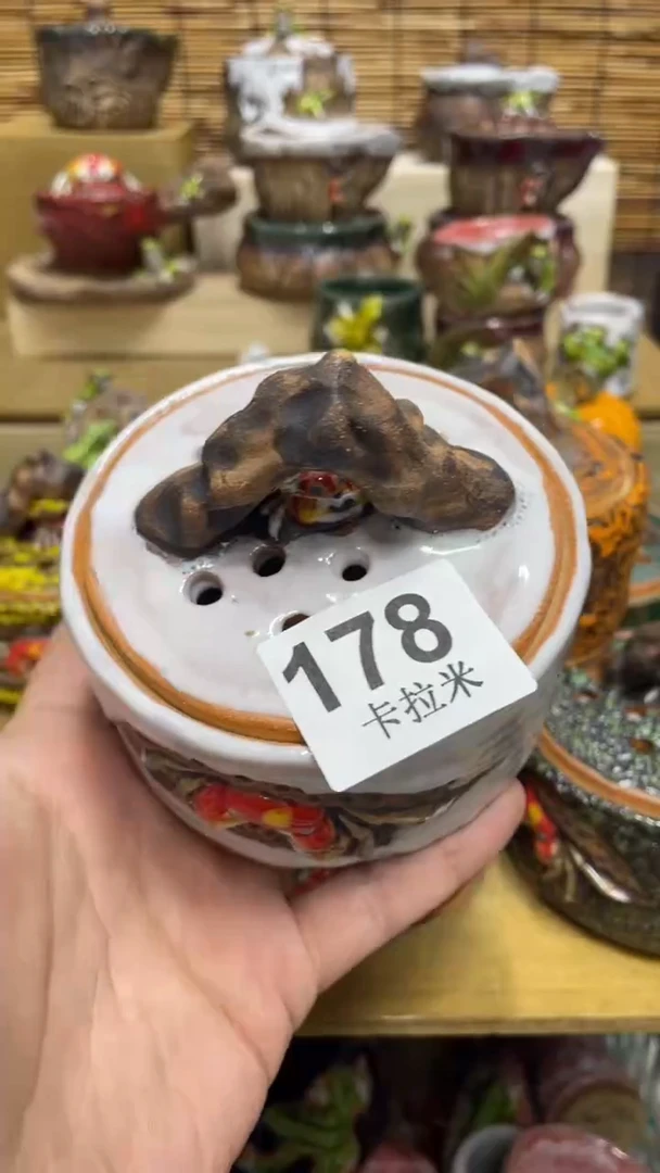 朱*珠178精美粗陶手工柴烧