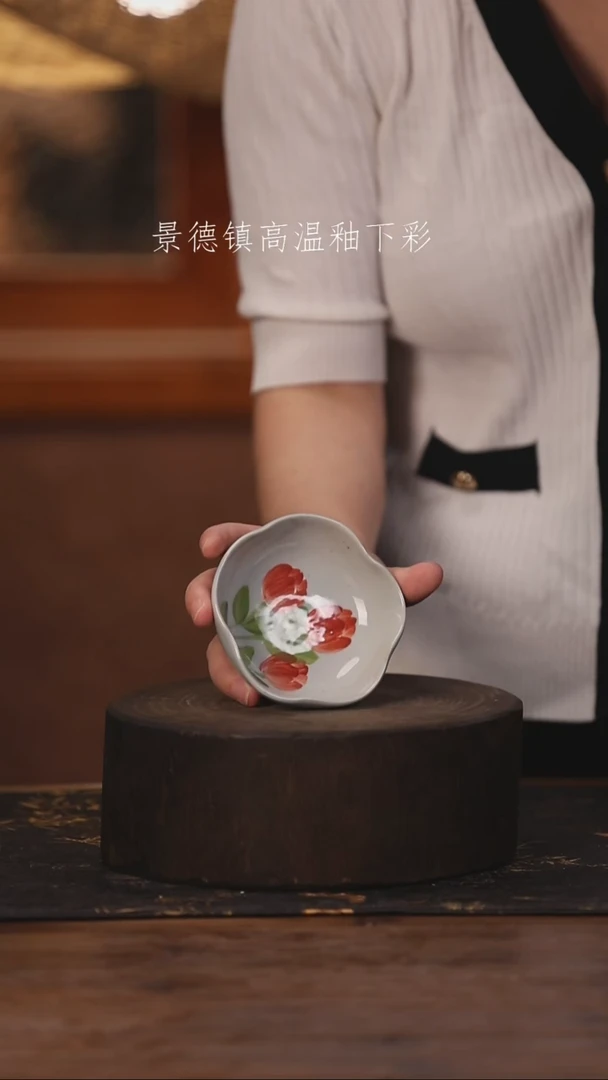 陶瓷景德镇高温釉下手绘陶瓷591