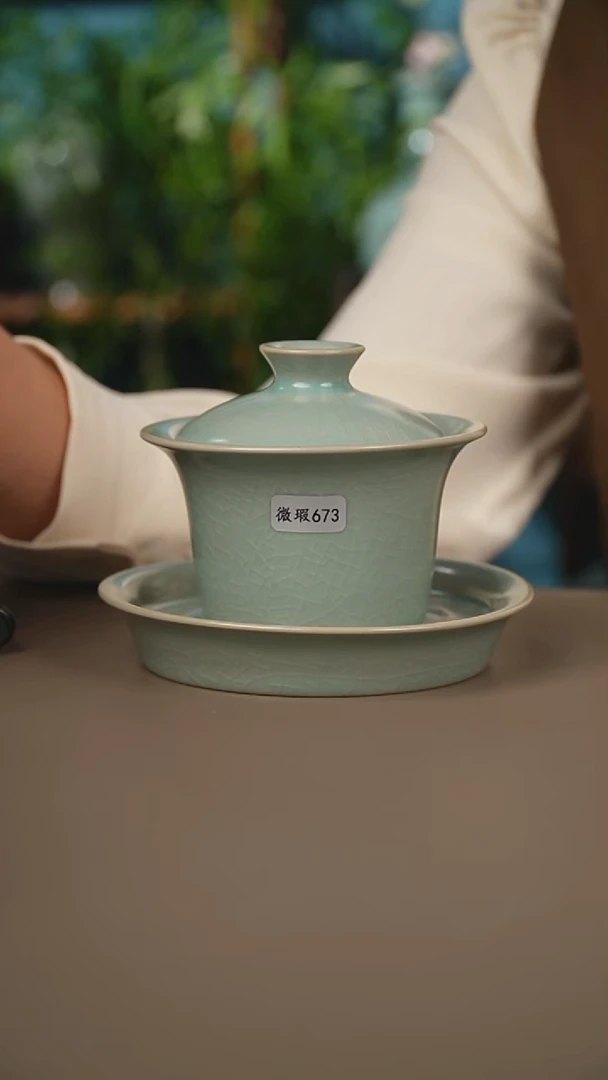 仿古盖碗微暇