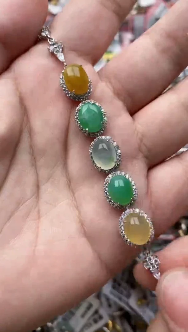 【闪购商品】翡翠戒指银S925镶嵌111111---3