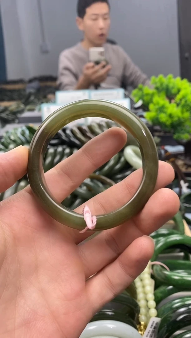 未镶嵌手镯和田玉55.3