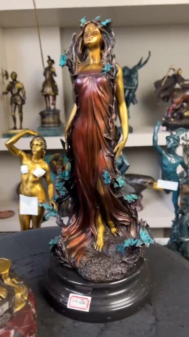 欧美精黄铜雕塑精品