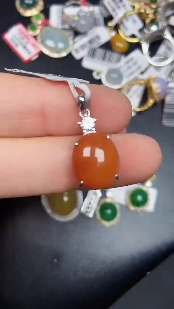 银S925镶嵌戒指翡翠1300