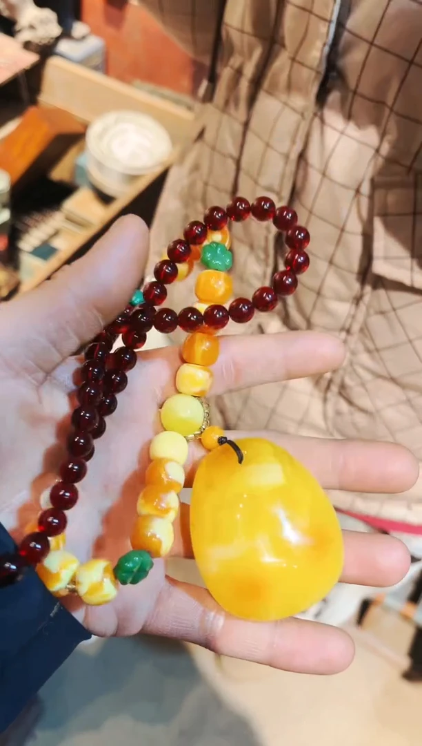 【闪购商品】蜜蜡颈饰未镶嵌七七精品专属链接6++585