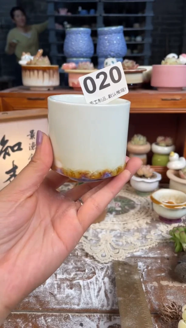 瓷片020小芳花盆直播编号