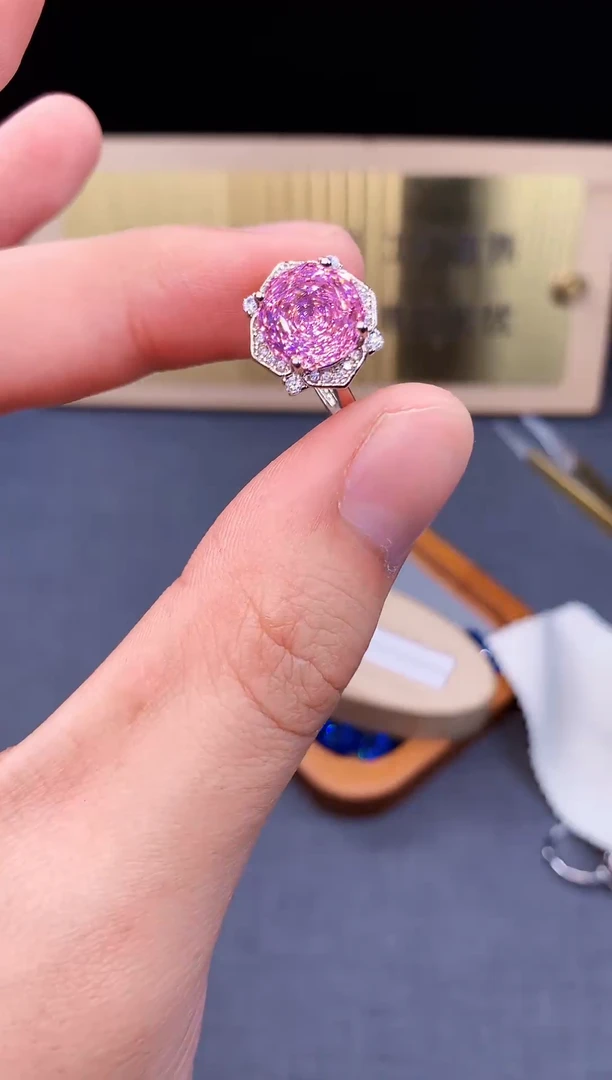 芙蓉石戒指银S925镶嵌.........