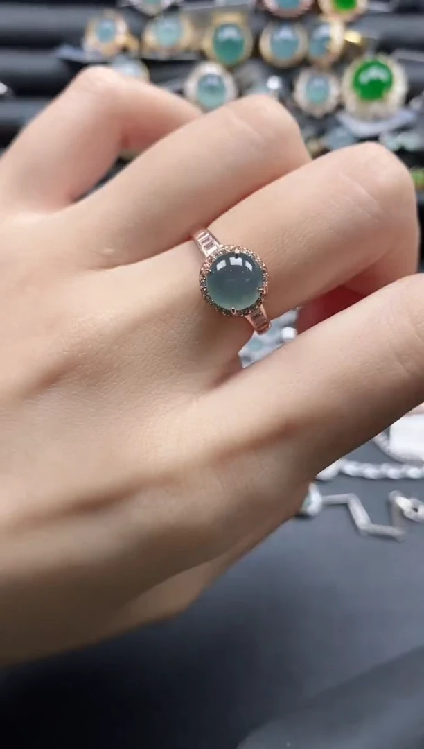 【闪购商品】翡翠戒指银S925镶嵌1111