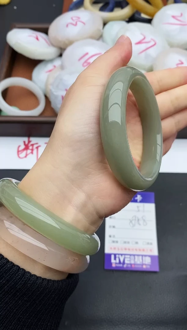 未镶嵌手镯石英质玉51+57/58