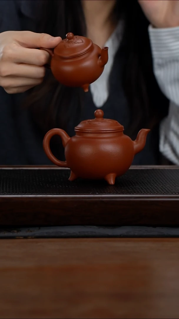 茶壶紫砂270cc黄龙山原矿朱泥大彬如意1