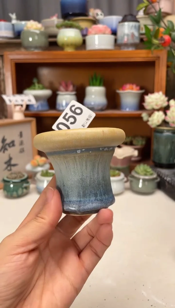 瓷片056知木小芳花盆