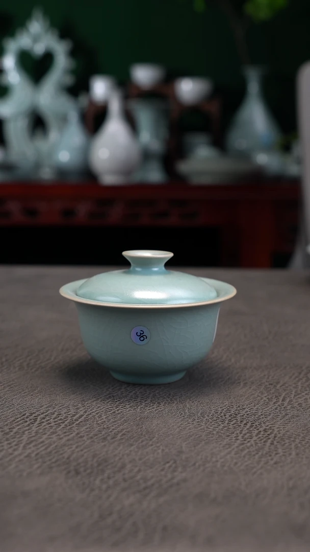 36号元宝两才盖碗精品-二