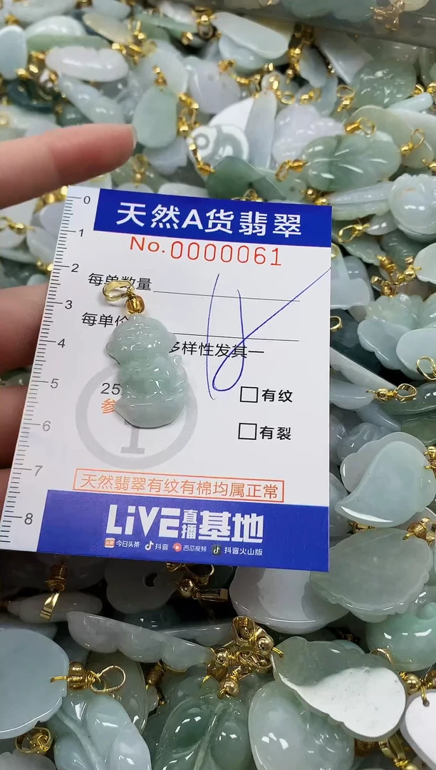 颈饰未镶嵌翡翠纯天然a货翡翠