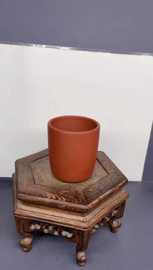 【闪购商品】紫砂茶壶红泥   直筒杯