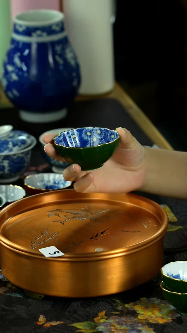 中秋国庆景德镇手绘瓷器
