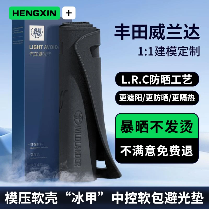 适配24款丰田威兰达中控台垫工作仪表台防晒避光垫前台垫汽车内饰