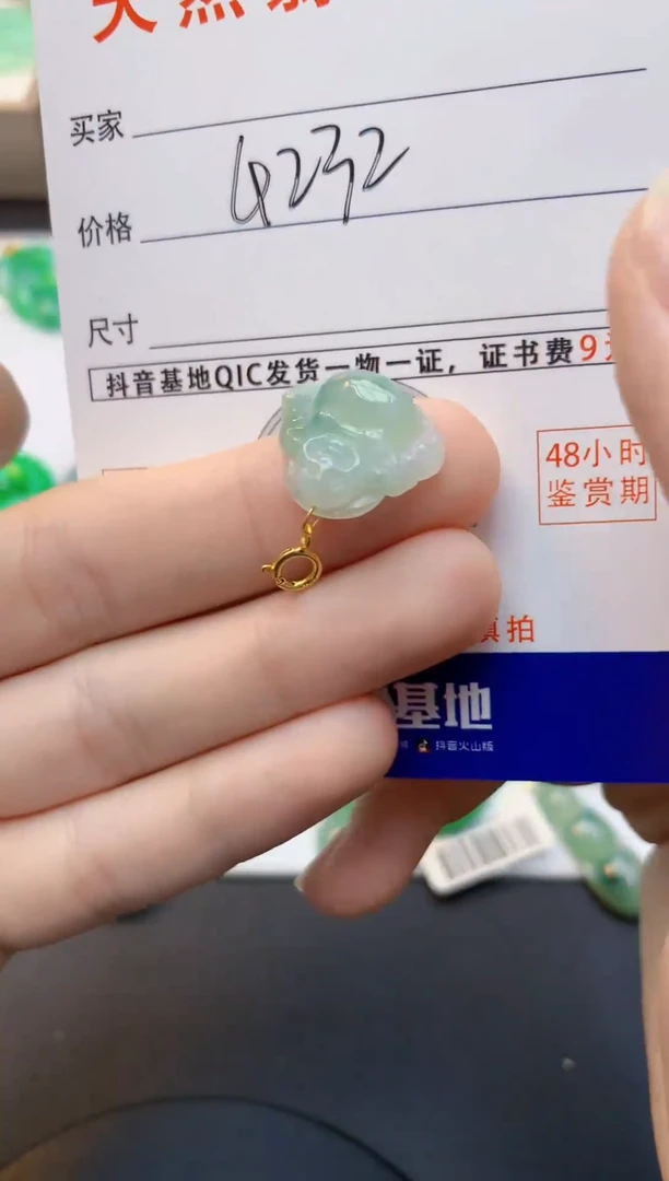 颈饰未镶嵌翡翠天然缅甸A货翡翠百元以上9元证书费自理