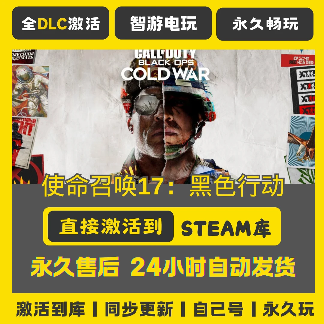 使命召唤17：黑色行动 激活入库CDK全球区适用 steam游戏Steam游戏