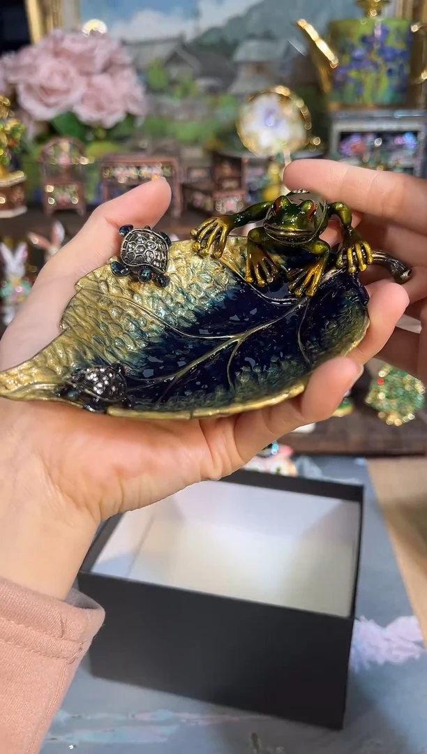 金属七宝烧首饰盒