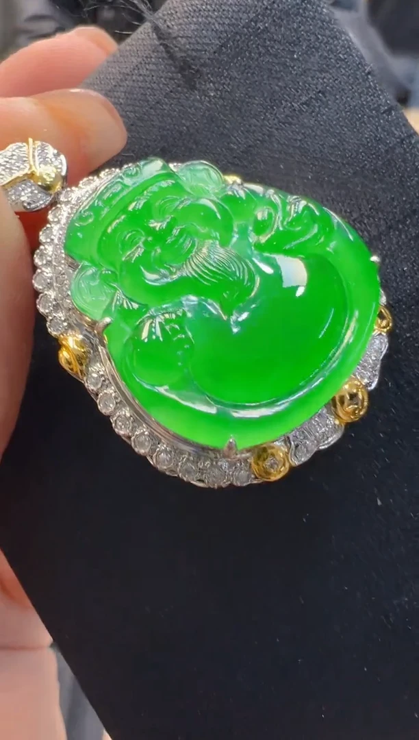 【闪购商品】翡翠吊坠(不含链)18K金镶嵌多样性团购发一件