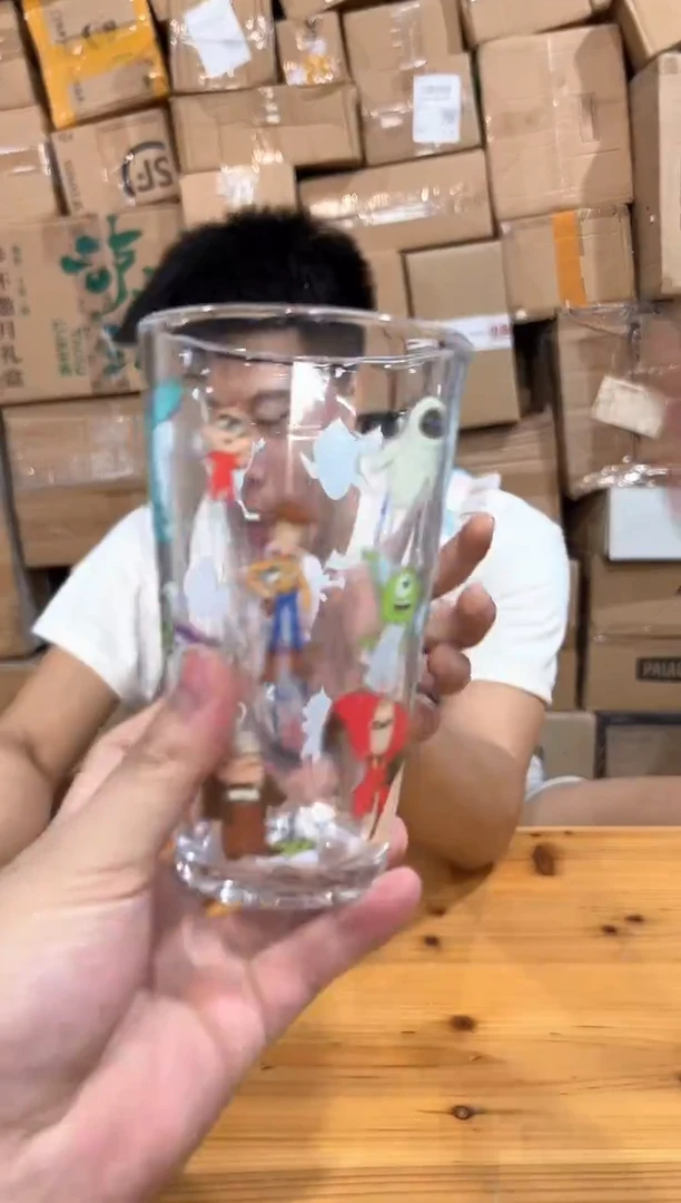 瓷片皮克斯合集玻璃水杯