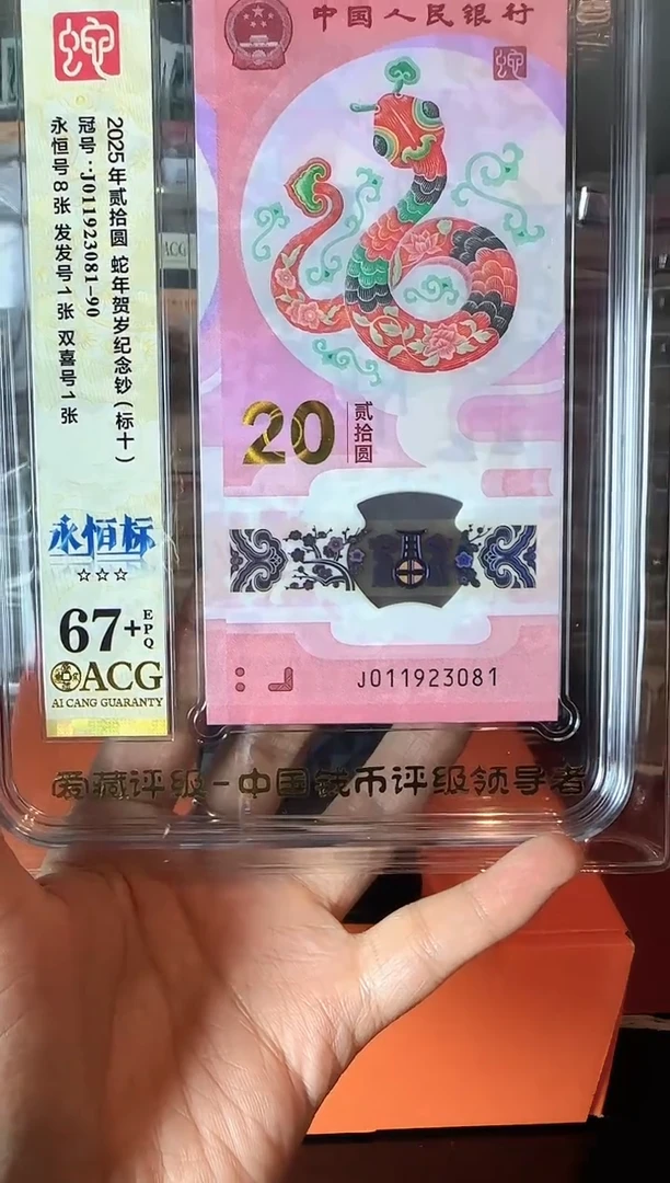 塑料2025 蛇钞 爱藏 标十  啊啊啊啊啊啊 如图